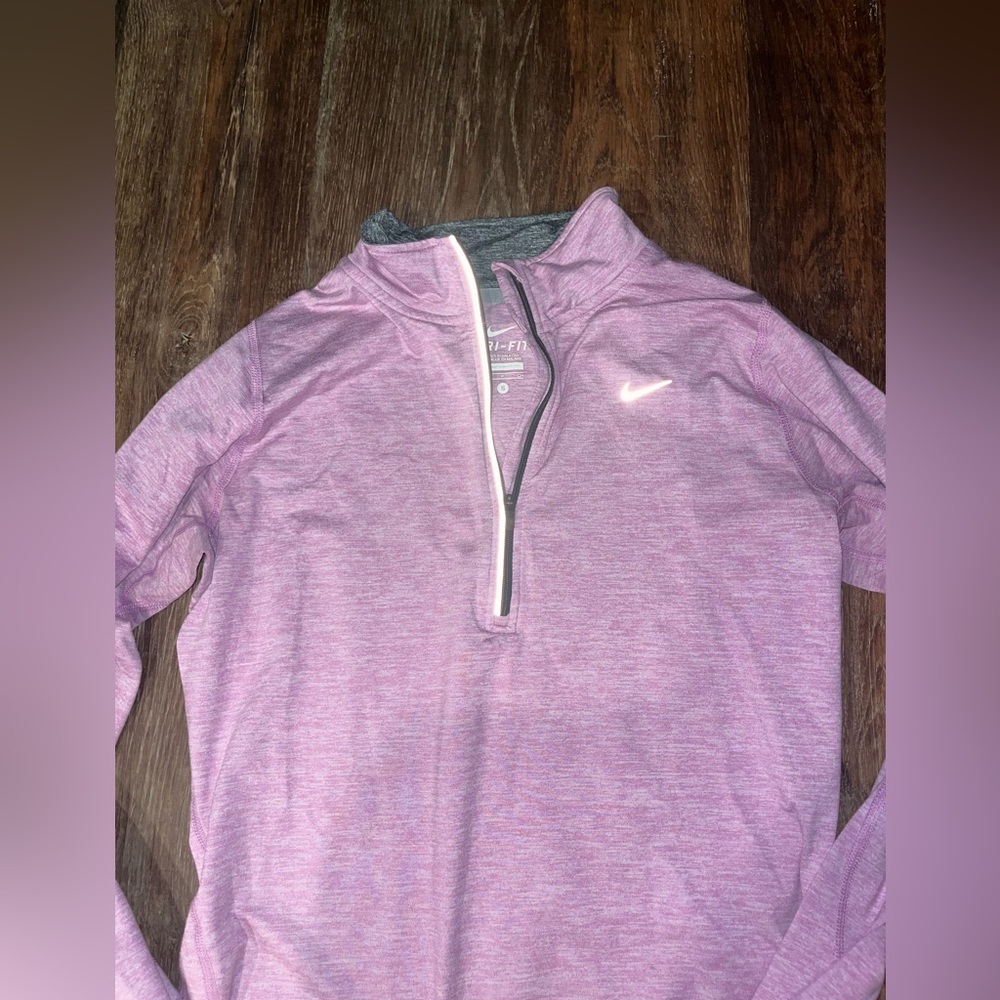 Nike 1/4 Quarter Zip Dri Fit Long Sleeve